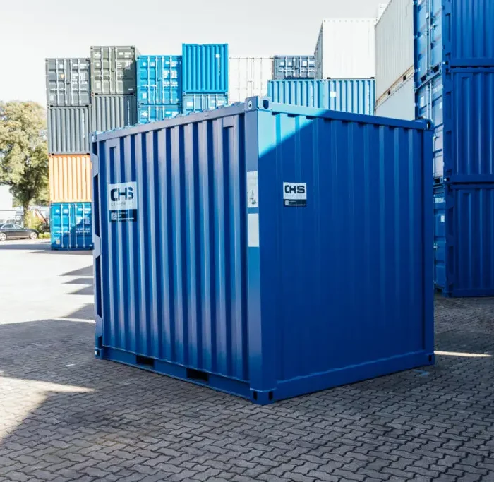 CONTENTOR AZUL DE 10 PÉS NOVO