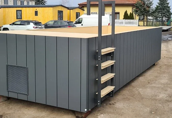 Recipiente para piscina em polipropileno, 6,5 x 2,6 m