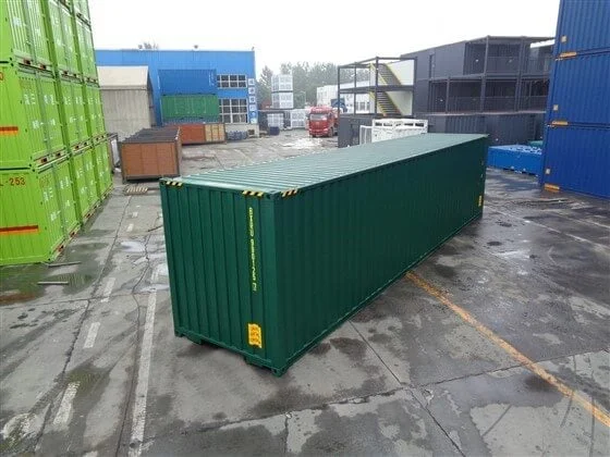 Novo contentor marítimo verde de 40 pés HC - Image 2